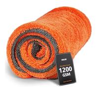 Mulor Car Drying Towel Microfibre Cloths Double-Sided 1200 GSM Super Absorbent 90×60 CM/80×50 CM/60×40 CM/40×40 CM