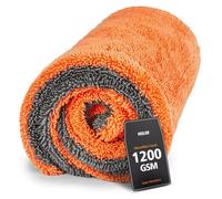 Mulor Car Drying Towel Microfibre Cloths Double-Sided 1200 GSM Super Absorbent 90×60 CM/80×50 CM/60×40 CM/40×40 CM
