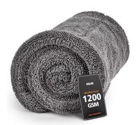 Mulor Car Drying Towel Microfibre Cloths Double-Sided 1200 GSM Super Absorbent 90×60 CM/80×50 CM/60×40 CM/40×40 CM