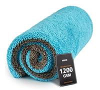 Mulor Car Drying Towel Microfibre Cloths Double-Sided 1200 GSM Super Absorbent 90×60 CM/80×50 CM/60×40 CM/40×40 CM