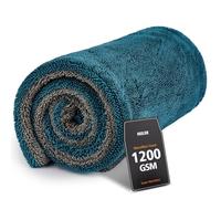 Mulor Car Drying Towel Microfibre Cloths Double-Sided 1200 GSM Super Absorbent 90×60 CM/80×50 CM/60×40 CM/40×40 CM