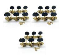 MULOUTSPO 3X Left Right Classical Guitar String Tuning Pegs Machine Heads Tuners Keys 3L3R Professional Guitar Accessories,Black