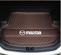MULPEFC Leather Car Boot Mat, Anti-Scratch Auto Cargo Protector Tray Cover. For Mazda MPV MX-3 MX-30 MX-5 MX-6,C