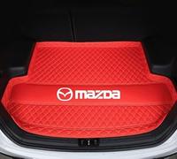 MULPEFC Leather Car Boot Mat, Anti-Scratch Auto Cargo Protector Tray Cover. For Mazda MPV MX-3 MX-30 MX-5 MX-6,A