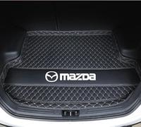 MULPEFC Leather Car Boot Mat, Anti-Scratch Auto Cargo Protector Tray Cover. For Mazda MPV MX-3 MX-30 MX-5 MX-6,D