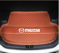 MULPEFC Leather Car Boot Mat, Anti-Scratch Auto Cargo Protector Tray Cover. For Mazda MPV MX-3 MX-30 MX-5 MX-6,B