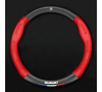 MULPEFC Microfiber Leather Car Steering Wheel Cover,for Fit Four Seasons,Breathable Anti-slip Protector,For Suzuki Equator Ertiga Every Landy,B