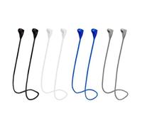 MULTAICH Magnetic Anti-Lost Lanyard 2nd for AirPods Pro 2nd/3nd,Soft Silicone Sports Lanyard, Neck Rope Cord (2nd/Black/white/gray/blue)