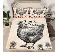 (Multi 02, Single(No Comforter)) Homewish Happy Fall Theme Fitted Sheet Double Pumpkin Decor Bed Sheets, Sunflower Gifts Festival Bed Set Essentials Vintage Wooden Barn Door Sheets