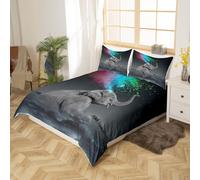 (Multi 02, Super King(No Comforter)) Peacock Feather Comforter Cover Double Size Boho Peacock Bedding Set For Kids Girls Women Teal Animal Bird Feather Duvet Cover Blue Watercolor Tie Dye