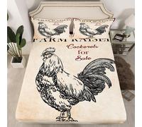 (Multi 03, King(No Comforter)) Homewish Happy Fall Theme Fitted Sheet Double Pumpkin Decor Bed Sheets, Sunflower Gifts Festival Bed Set Essentials Vintage Wooden Barn Door Sheets