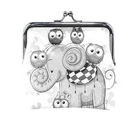 Multi 1 Silver White Shiny Sparkles and Sequins in the Form of Stars on Dark Women Leather Coin Purse Hasp Card Key Change Wallet Small Buckle Handbag Case Kiss Lock Clutch Pouch Pocket for Girls Ladi