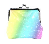 Multi 10 Animal Texture Print Cow Skin Black White Pattern Black Stains Spots Women Leather Coin Purse Hasp Card Key Change Wallet Small Buckle Handbag Case Kiss Lock Clutch Pouch Pocket for Girls Lad