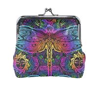 Multi 10 Marble Granite Agate Purple Pink Gold Black Art Paint Triangle Tiles Women Leather Coin Purse Hasp Card Key Change Wallet Small Buckle Handbag Case Kiss Lock Clutch Pouch Pocket for Girls Lad