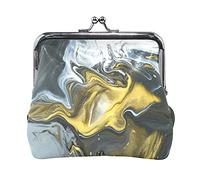 Multi 11 Animal Texture Print Cow Skin Black White Pattern Black Stains Spots Women Leather Coin Purse Hasp Card Key Change Wallet Small Buckle Handbag Case Kiss Lock Clutch Pouch Pocket for Girls Lad