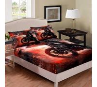(Multi 11, King(59"x79")(No Comforter)) Homewish Lion Bedding Decor Set,Bohemian Animal Double Size for Kids Boys Teens Adult,Starry Sky Golden Bedding Decor Set Tribal Exotic Lion Fitted