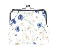 Multi 11 Women Leather Coin Purse, Hasp Card Key Change Wallet Kiss LockClutch Pouch Pocket Ladies Small Buckle Handbag Case Print Abstract Bowling Ball Crashing into The Pins