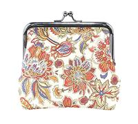 Multi 15 Animal Texture Print Cow Skin Black White Pattern Black Stains Spots Women Leather Coin Purse Hasp Card Key Change Wallet Small Buckle Handbag Case Kiss Lock Clutch Pouch Pocket for Girls Lad