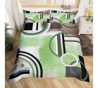 (Multi 16, Double(No Comforter)) Homewish Oil Painting Duvet Cover Double,Geometric Comforter Cover,Ombre Watercolor Bedding,Navy Blue Black Grey Bedding Set,Modern Abstract Tie Dye