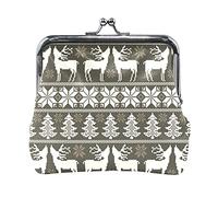 Multi 17 Silver White Shiny Sparkles and Sequins in the Form of Stars on Dark Women Leather Coin Purse Hasp Card Key Change Wallet Small Buckle Handbag Case Kiss Lock Clutch Pouch Pocket for Girls Lad