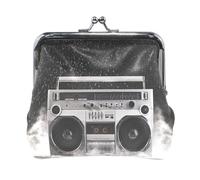 Multi 18 Women Leather Coin Purse, Hasp Card Key Change Wallet Kiss LockClutch Pouch Pocket Ladies Small Buckle Handbag Case Print Orange Purple Pink Green Racing Cars Seamless Colorful