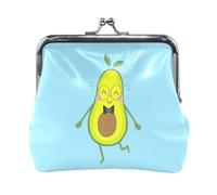 Multi 18 Women Leather Coin Purse, Hasp Card Key Change Wallet Kiss LockClutch Pouch Pocket Ladies Small Buckle Handbag Case Print Abstract Bowling Ball Crashing into The Pins