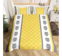 (Multi 19, King(No Comforter)) Paisley Duvet Cover Double,Boho Floral Lattice Grid Bedding Set Grey Yellow Plaid Comforter Cover For Girls Women,Exotic Tribe European Style Quilt