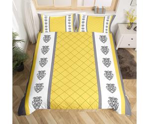 (Multi 19, King(No Comforter)) Paisley Duvet Cover Double,Boho Floral Lattice Grid Bedding Set Grey Yellow Plaid Comforter Cover For Girls Women,Exotic Tribe European Style Quilt