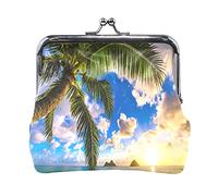 Multi 2 Seamless Golden Pines Hand Drawn Gold Pine Dots on Dark Women Leather Coin Purse Hasp Card Key Change Wallet Small Buckle Handbag Case Kiss Lock Clutch Pouch Pocket for Girls Ladies