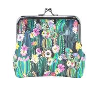 Multi 2 Women Leather Coin Purse, Hasp Card Key Change Wallet Kiss LockClutch Pouch Pocket Ladies Small Buckle Handbag Case Print Yellow Lemon Slices If Life Gives You Lemons Make