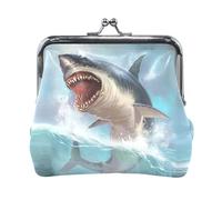 Multi 20 Women Leather Coin Purse, Hasp Card Key Change Wallet Kiss LockClutch Pouch Pocket Ladies Small Buckle Handbag Case Print Abstract Bowling Ball Crashing into The Pins
