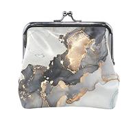 Multi 3 Animal Texture Print Cow Skin Black White Pattern Black Stains Spots Women Leather Coin Purse Hasp Card Key Change Wallet Small Buckle Handbag Case Kiss Lock Clutch Pouch Pocket for Girls Ladi