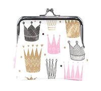 Multi 3 Marble Granite Agate Purple Pink Gold Black Art Paint Triangle Tiles Women Leather Coin Purse Hasp Card Key Change Wallet Small Buckle Handbag Case Kiss Lock Clutch Pouch Pocket for Girls Ladi