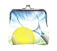 Multi 3 Women Leather Coin Purse, Hasp Card Key Change Wallet Kiss LockClutch Pouch Pocket Ladies Small Buckle Handbag Case Print Abstract Bowling Ball Crashing into The Pins