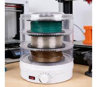 Multi 3D Printer Filament Storage Box, 3-Layer Filament Dryer, 360° Circulating Airflow System, Adjustable Temperature 35°C-70°C, Quiet Operation, for Printing Materials