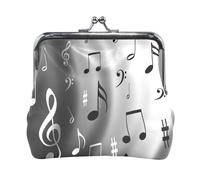 Multi 5 Women Leather Coin Purse, Hasp Card Key Change Wallet Kiss LockClutch Pouch Pocket Ladies Small Buckle Handbag Case Different Actions Pigs Piglets Piggies On White