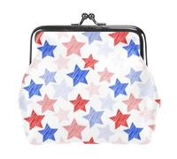 Multi-6 Cute Pattern Womens Buckle Coin Purses Vintage Pouch Kiss-Lock Change Purse Wallets