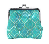 Multi 6 Marble Granite Agate Purple Pink Gold Black Art Paint Triangle Tiles Women Leather Coin Purse Hasp Card Key Change Wallet Small Buckle Handbag Case Kiss Lock Clutch Pouch Pocket for Girls Ladi