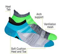 (Multi a - 6 Pairs, 6-11 UK) Metzuyan Mens Liner Trainer Low Cut Socks Gym Run Size 6-11