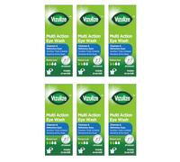 Multi Action Eye Wash Cleanses and Refreshes Eyes 300ml - Pack of 6