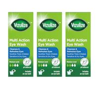 Multi Action Eye Wash, Cleanses & Refreshes, Soothes Dry & Irritated Eyes, Contact Lens Friendly, 300ml, Pack of 3