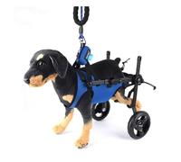 Multi - Adjustable Dog Wheelchair | Breathable Mesh Harness, Silent Wheels | Mobility Support for Disabled/Injured Pets (XS/S/M)(M)