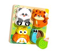 Multi Age Childrens Wooden Puzzle Toy Board Animal Theme 3D Learning Toy Promoting Spatial Awareness Wooden Puzzle