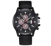 Multi Alarm Watch Analog Quartz Casual Men’s Dress Steel Wrist Date Watches Men's Watch Gwg2000tlc1a (Black, One Size)