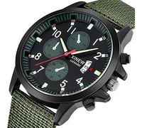 Multi Alarm Watch Analog Quartz Casual Men’s Dress Steel Wrist Date Watches Men's Watch Gwg2000tlc1a (Green, One Size)