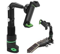 Multi-Angle Adjustable Guitar Phone Holder Clamp, Includes Picks & Cloth, for Guitars, Music Stands, Desksides - Read Scores, Lyrics, Watch Videos, Stream Live Music