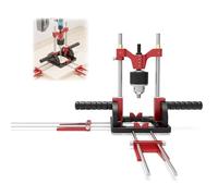 Multi Angle Drill Guide, Mobile Drill Stand with Chuck Precision Drill Guide 0° to 60° Adjustable Angle Locking Hex Drive for Cordless Screwdrivers and Drill Machines Self-Centering Hand