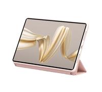 Multi-Angle Folding Protective Cover With TPU Shell Compatible with Huawei MatePad Pro 12.2 Inch 2024 2025 Model Tablet(Pink)