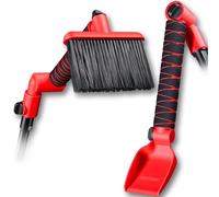 Multi-Angle Gutter Cleaning Tools from the Ground - 2.0 New Upgraded Gutter Cleaner Tools with Scoop & Brush, Leaf Removal from Gutter Guard, Fits Standard 3/4" ACME Thread Poles (Pole Not Included)