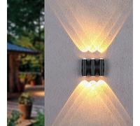 Multi-Angle Lighting Outdoor Wall Washer Lamp Cylinder IP54 Rustproof Durable Black Gold Wall Mount Up Down Outdoor Wall Lantern Aluminum Waterproof Wall Light for Garage Backyard Patio Made in China